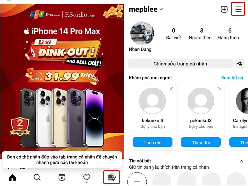 Cách ẩn lượt thích trên Instagram vô cùng đơn giản và nhanh chóng