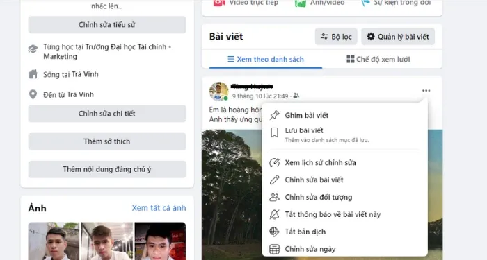 Cách ẩn tất cả bài viết trên Facebook trong nháy mắt