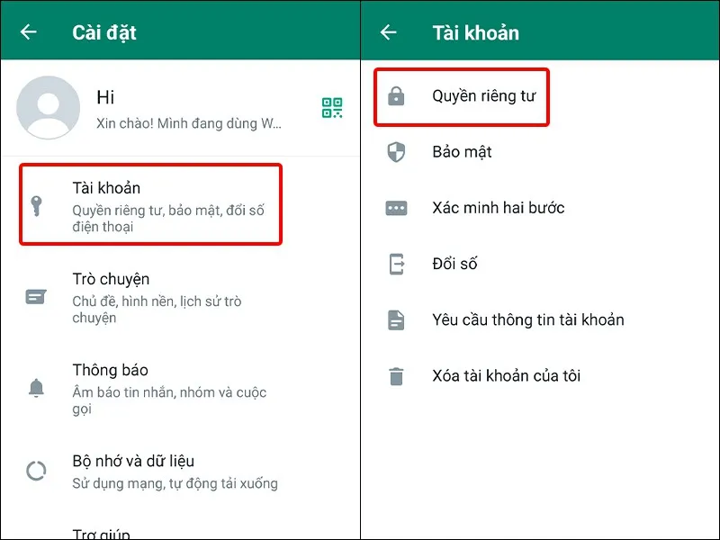 Cách ẩn thời gian hoạt động cuối cùng của bạn trên WhatsApp cực nhanh