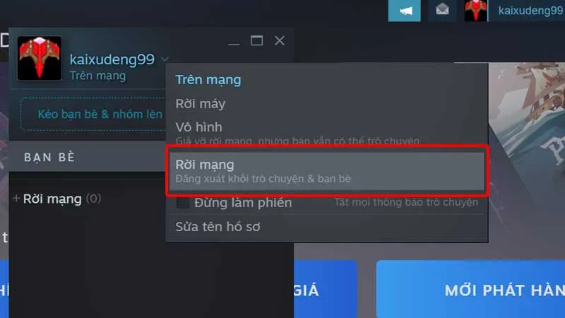 Cách ẩn trạng thái hoạt động trên Steam cực dễ