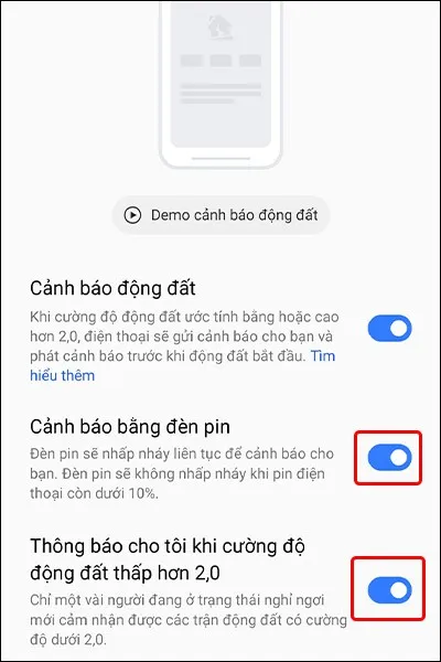 Cách bật cảnh báo động đất trên điện thoại Realme cực đơn giản