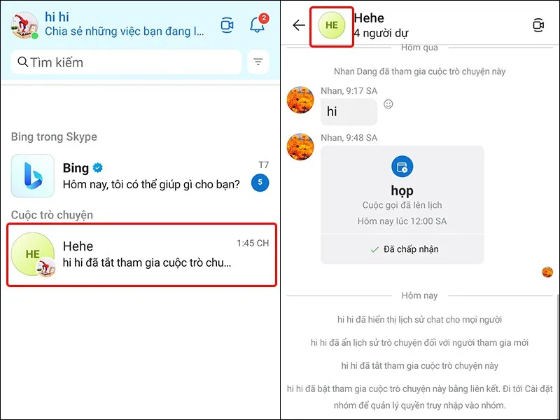 Cách bật chia sẻ nhóm thông qua liên kết trên ứng dụng Skype vô cùng dễ