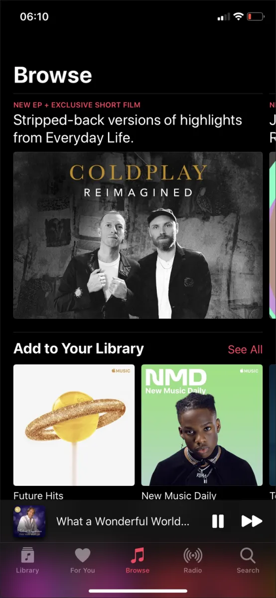 Cách bật Dark Mode cho Apple Music