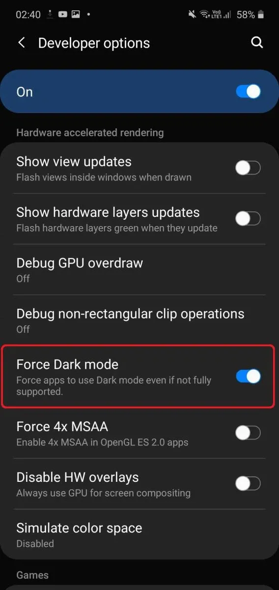 Cách bật Dark Mode tất cả ứng dụng trên Android 10 dành cho Galaxy S10 và Note 10