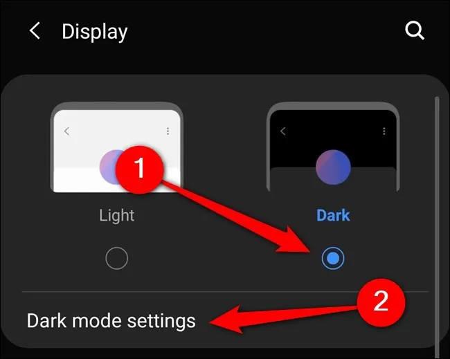 Cách bật Dark Mode trên Samsung Galaxy S20