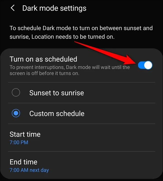 Cách bật Dark Mode trên Samsung Galaxy S20