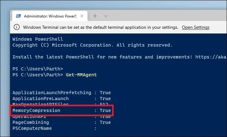 Cách bật hoặc tắt tính năng Memory Compression trên Windows 11