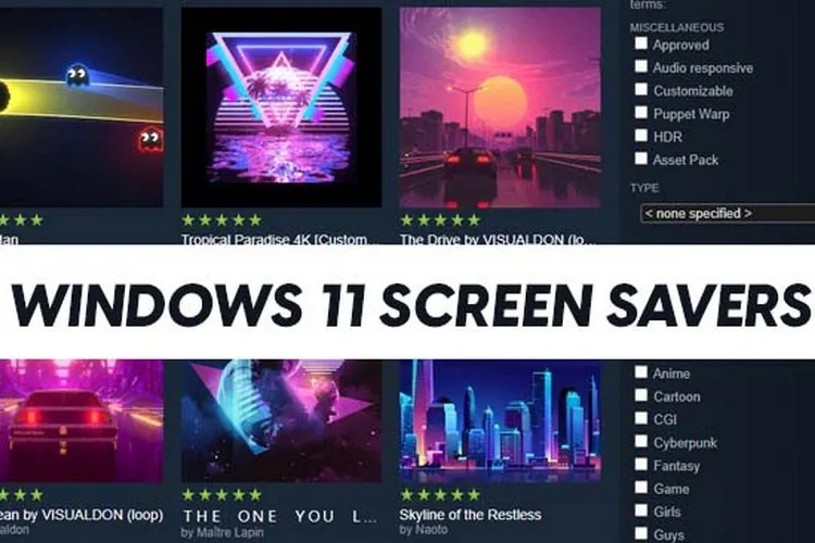 Cách bật hoặc tắt trình bảo vệ màn hình Screensaver trên Windows 11