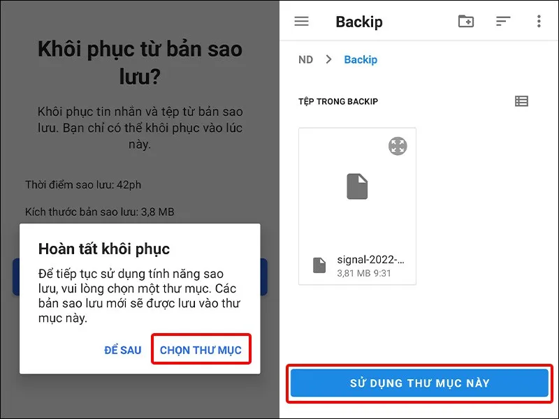 Cách bật sao lưu tin nhắn trên ứng dụng Signal cực dễ