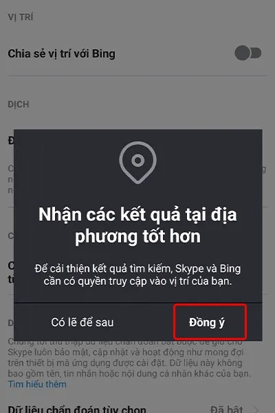 Cách bật, tắt chia sẻ vị trí trên ứng dụng Skype cực nhanh chóng