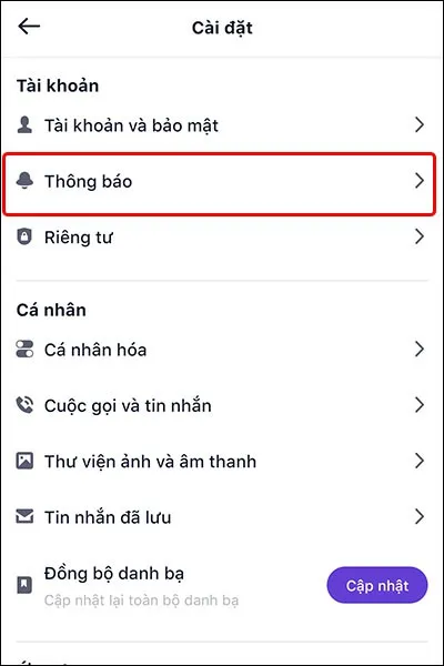 Cách bật, tắt thông báo trên ứng dụng Mocha vô cùng dễ dàng