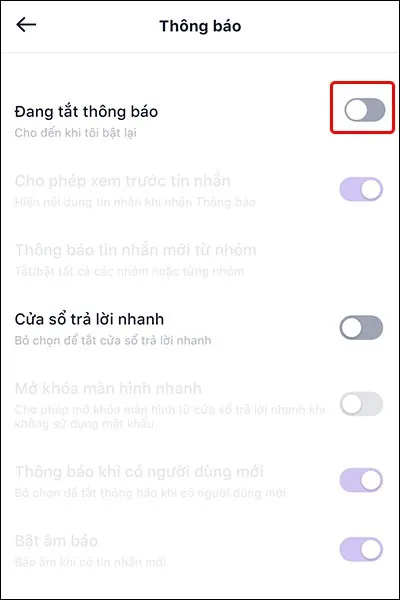 Cách bật, tắt thông báo trên ứng dụng Mocha vô cùng dễ dàng