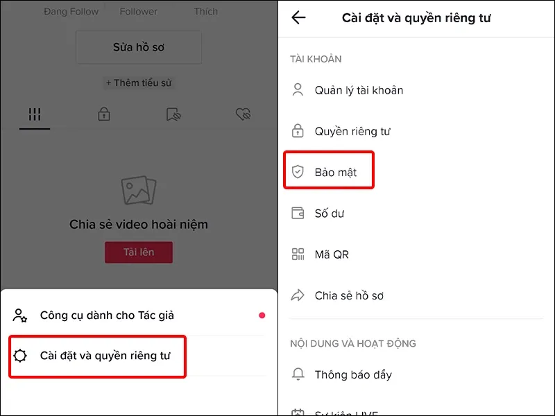 Cách bật xác minh 2 bước trên TikTok cực dễ