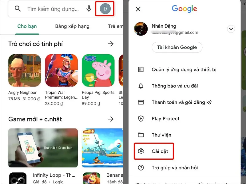 Cách bật xác thực bằng vân tay khi mua hàng trên Google Play cực dễ