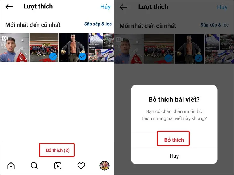 Cách bỏ thích bài viết Instagram hàng loạt cực dễ