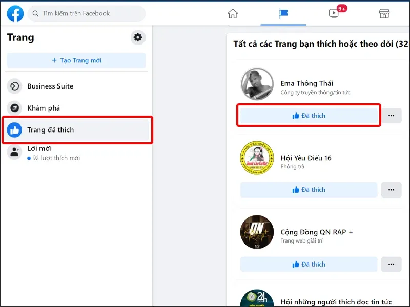 Cách bỏ thích Fanpage Facebook hàng loạt đơn giản, ai cũng làm được