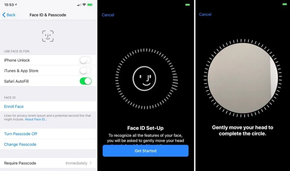 Cách cài đặt Face ID cho iPhone X