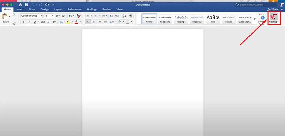 Cách cài đặt MathType vào Word cho MacBook