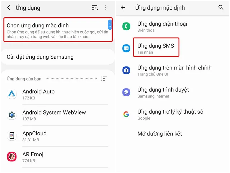 Cách cài ứng dụng mặc định trên điện thoại Samsung đơn giản, nhanh chóng