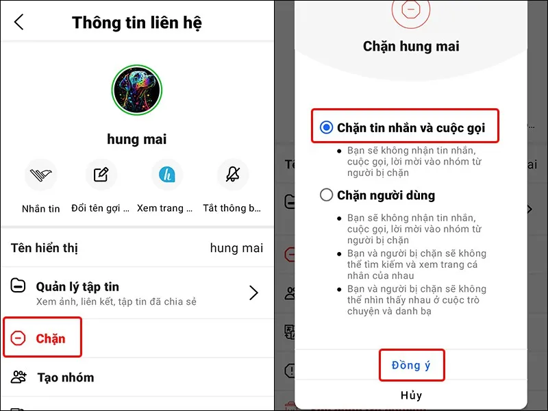 Cách chặn, bỏ chặn liên hệ trên ứng dụng Halome vô cùng đơn giản, nhanh chóng