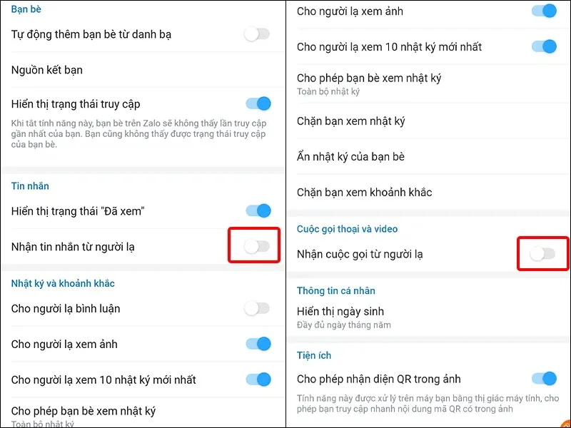 Cách chặn, bỏ chặn tin nhắn, cuộc gọi Zalo từ bạn bè, người lạ cực dễ