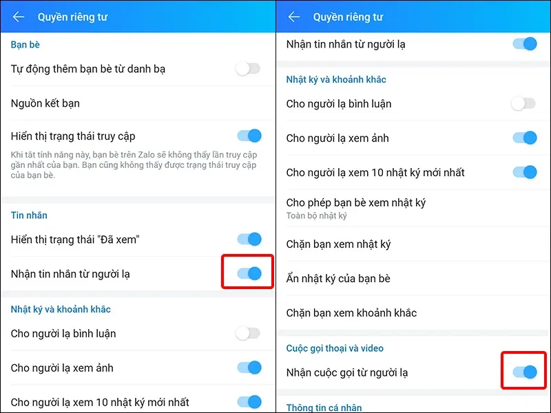 Cách chặn, bỏ chặn tin nhắn, cuộc gọi Zalo từ bạn bè, người lạ cực dễ