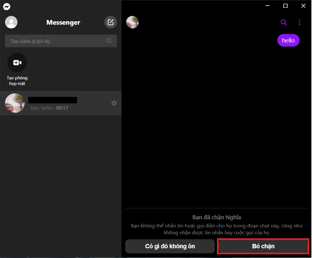 Cách chặn, bỏ chặn tin nhắn trên Messenger vô cùng đơn giản