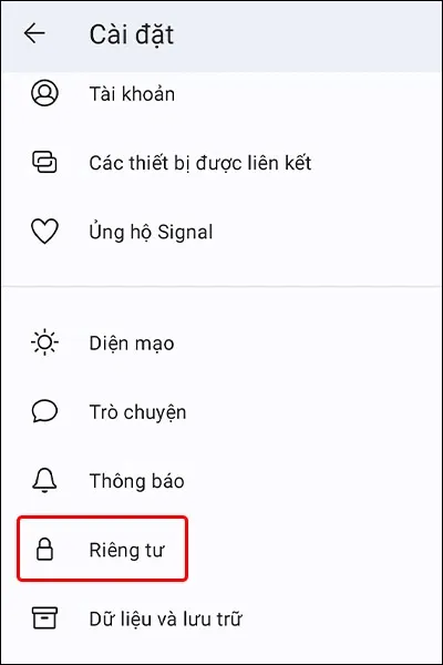 Cách chặn chụp màn hình trên ứng dụng Signal đơn giản, nhanh chóng