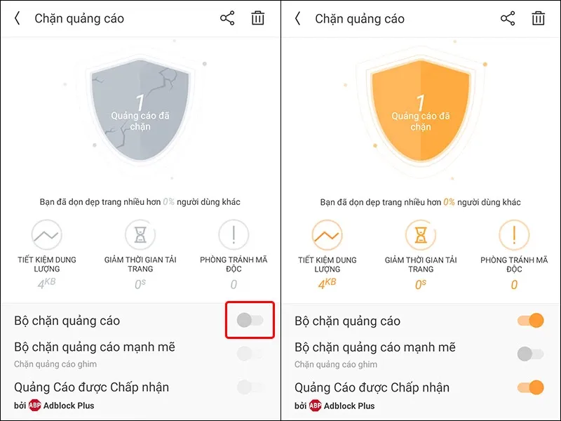 Cách chặn quảng cáo trên trình duyệt UC Browser