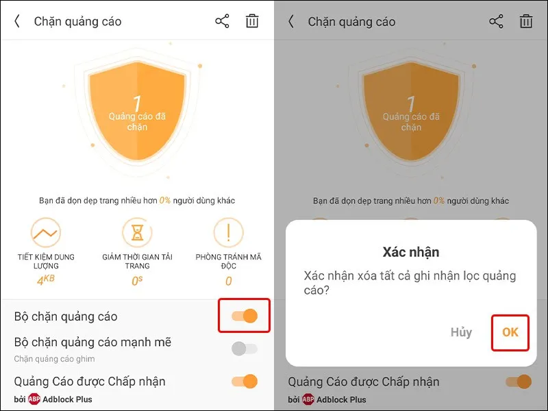 Cách chặn quảng cáo trên trình duyệt UC Browser