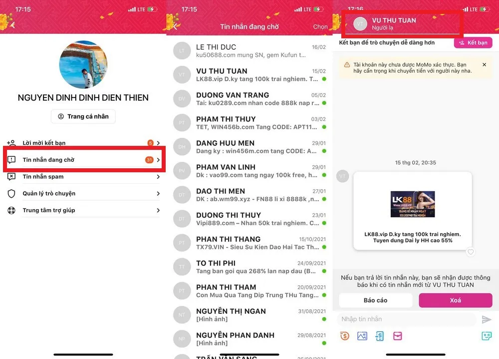 Cách chặn tin nhắn rác trên MoMo để tránh bị làm phiền cực nhanh chóng