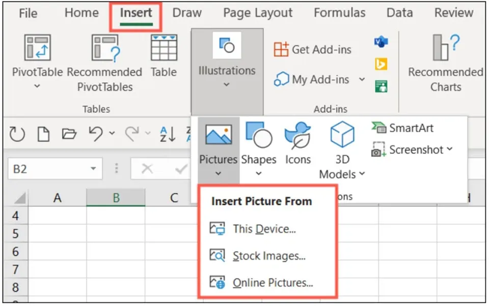 Cách chèn ảnh vào Excel siêu nhanh mà không phải ai cũng biết