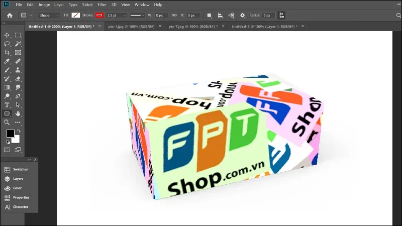 Cách chèn hình ảnh vào hình hộp trong Photoshop vô cùng chi tiết