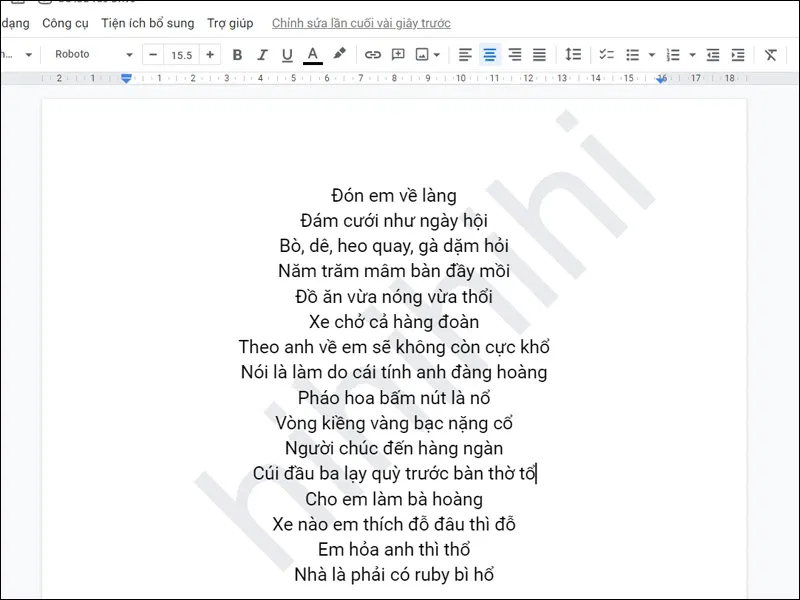 Cách chèn Watermark trong Google Docs siêu đơn giản