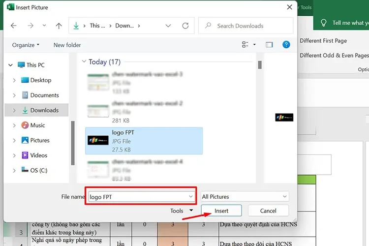 Cách chèn Watermark vào Excel cho tất cả các trang tính cực đơn giản trong “phút mốt”