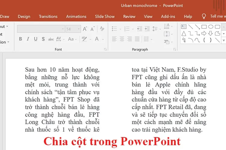 Cách chia cột trong PowerPoint cực đơn giản bạn đã biết chưa?