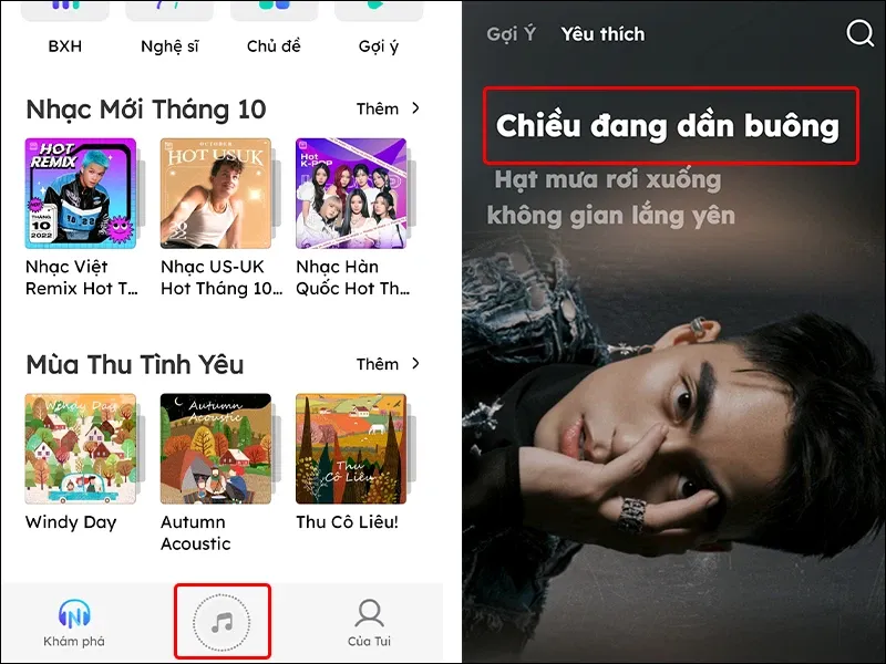 Cách chia sẻ bài hát lên story Instagram bằng ứng dụng Nhaccuatui