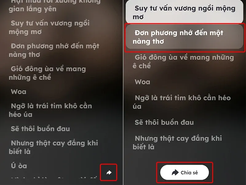 Cách chia sẻ bài hát lên story Instagram bằng ứng dụng Nhaccuatui