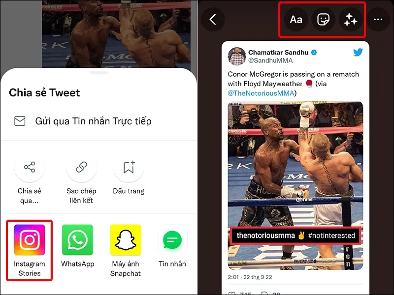 Cách chia sẻ bài viết Twitter lên story Instagram đơn giản, nhanh chóng
