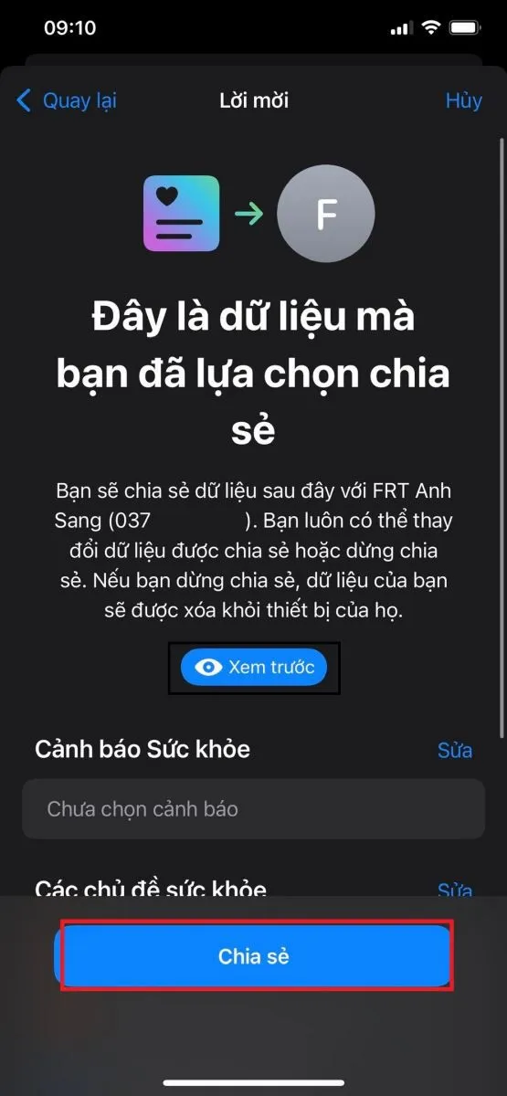 Cách chia sẻ dữ liệu sức khỏe trên iPhone chạy iOS 15 cho bạn bè, người thân vô cùng hữu ích