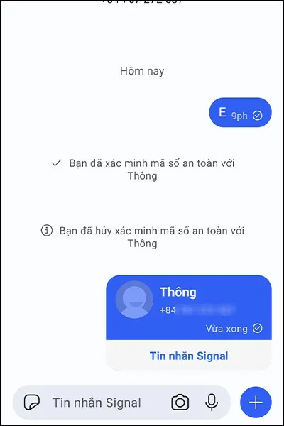 Cách chia sẻ liên hệ trong danh bạ trên ứng dụng Signal đơn giản, nhanh chóng