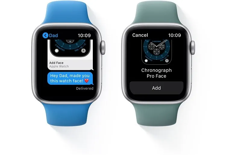 Cách chia sẻ mặt đồng hồ Apple Watch trên watchOS 7