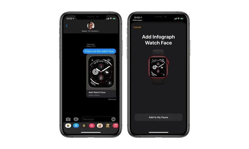 Cách chia sẻ mặt đồng hồ Apple Watch trên watchOS 7