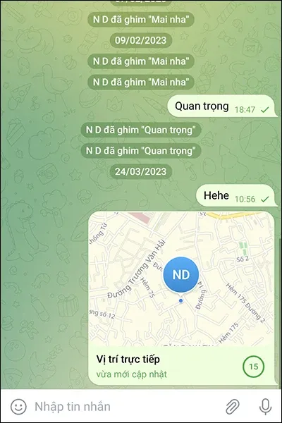 Cách chia sẻ vị trí của bạn trên ứng dụng Telegram vô cùng nhanh chóng