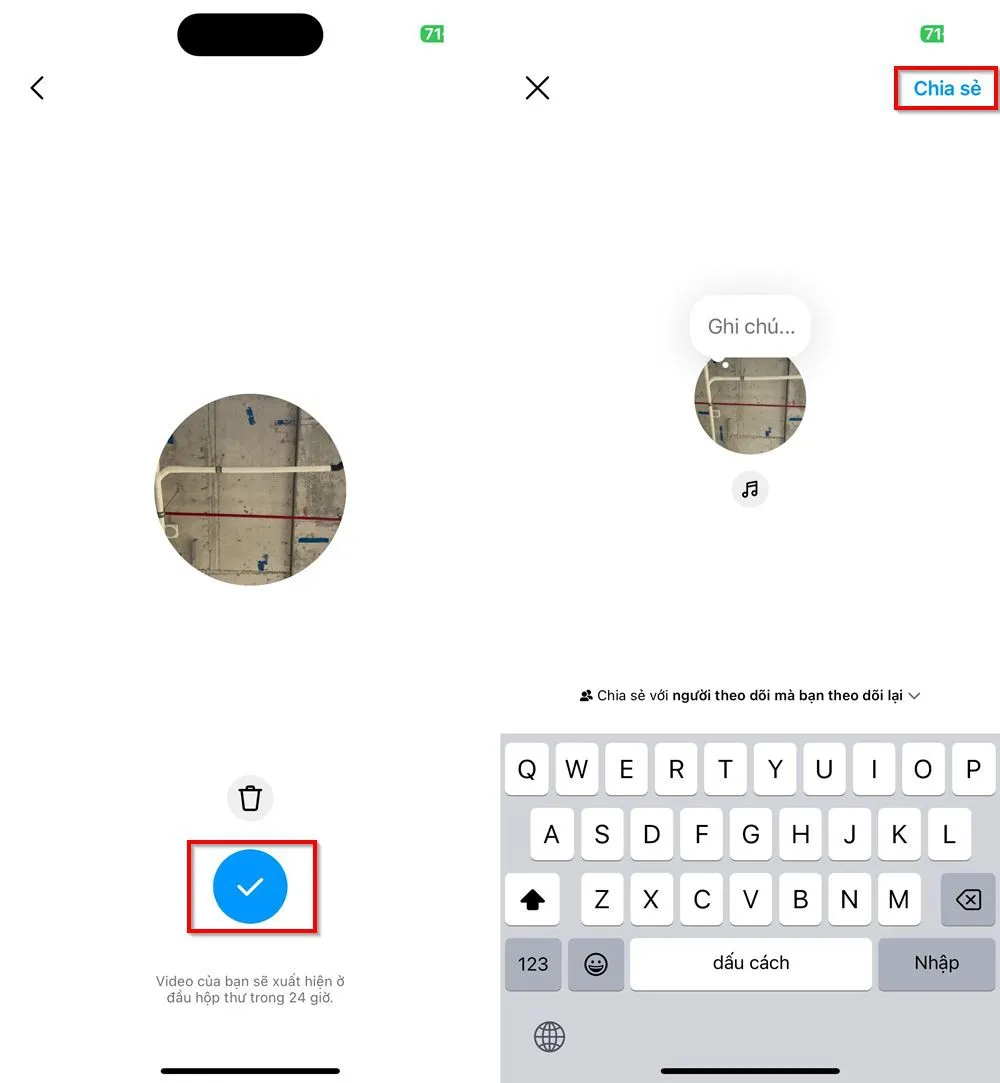 Cách chia sẻ video trên Instagram Note vô cùng thú vị mà ít người biết