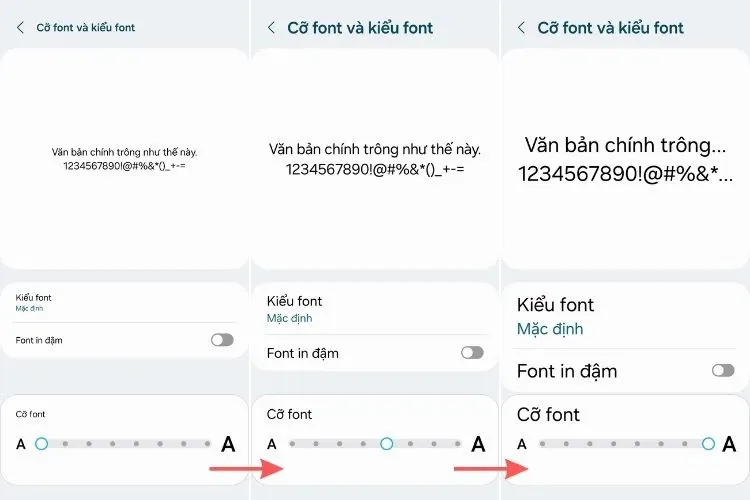 Cách chỉnh cỡ chữ trên Samsung và các điện thoại hệ điều hành Android