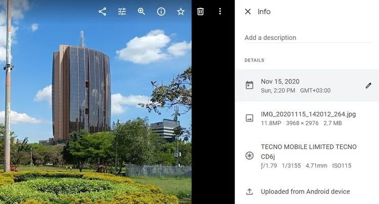 Cách chỉnh sửa ngày và giờ nội dung trong Google Photos