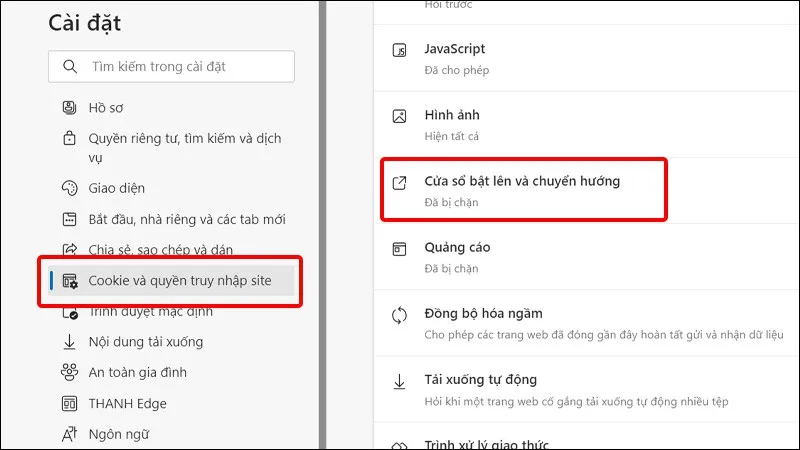 Cách cho phép hiển thị cửa sổ Pop-Up trong Microsoft Edge cực dễ