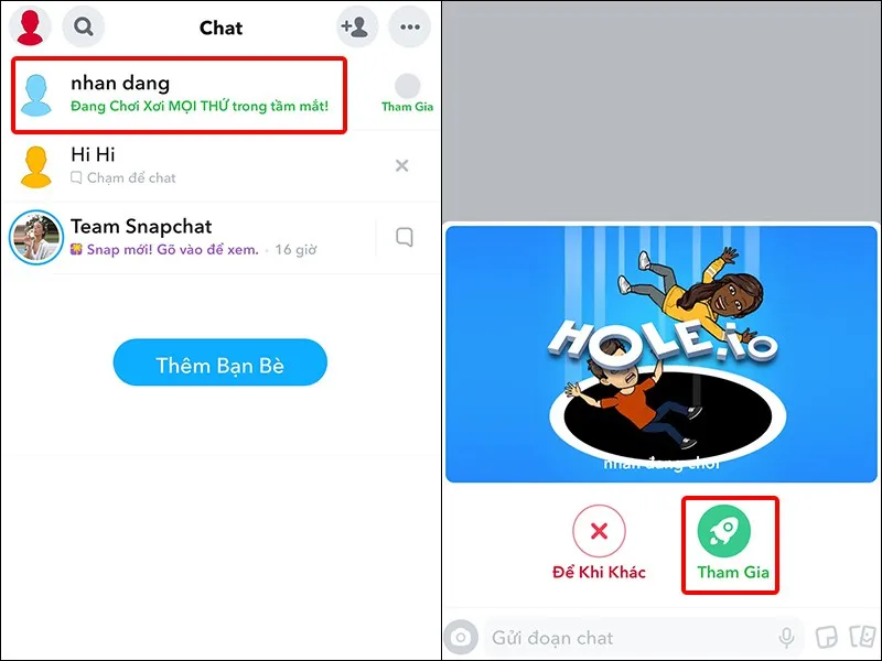 Cách chơi trò chơi trên ứng dụng Snapchat cực vui