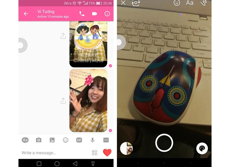 Cách chụp ảnh giáng sinh bằng tính năng mới của Facebook Messenger